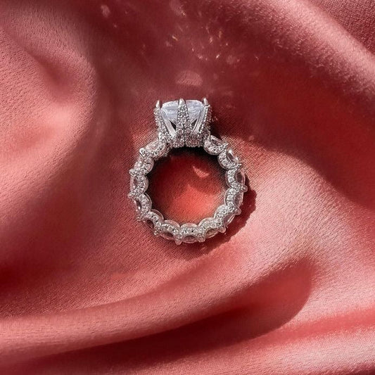 [Amore]Exquisite Multicolored Radiant Zircon Everyday Ring
