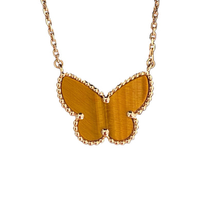 [Amore] TIGER__ EYE BUTTERFLY NECKLACE