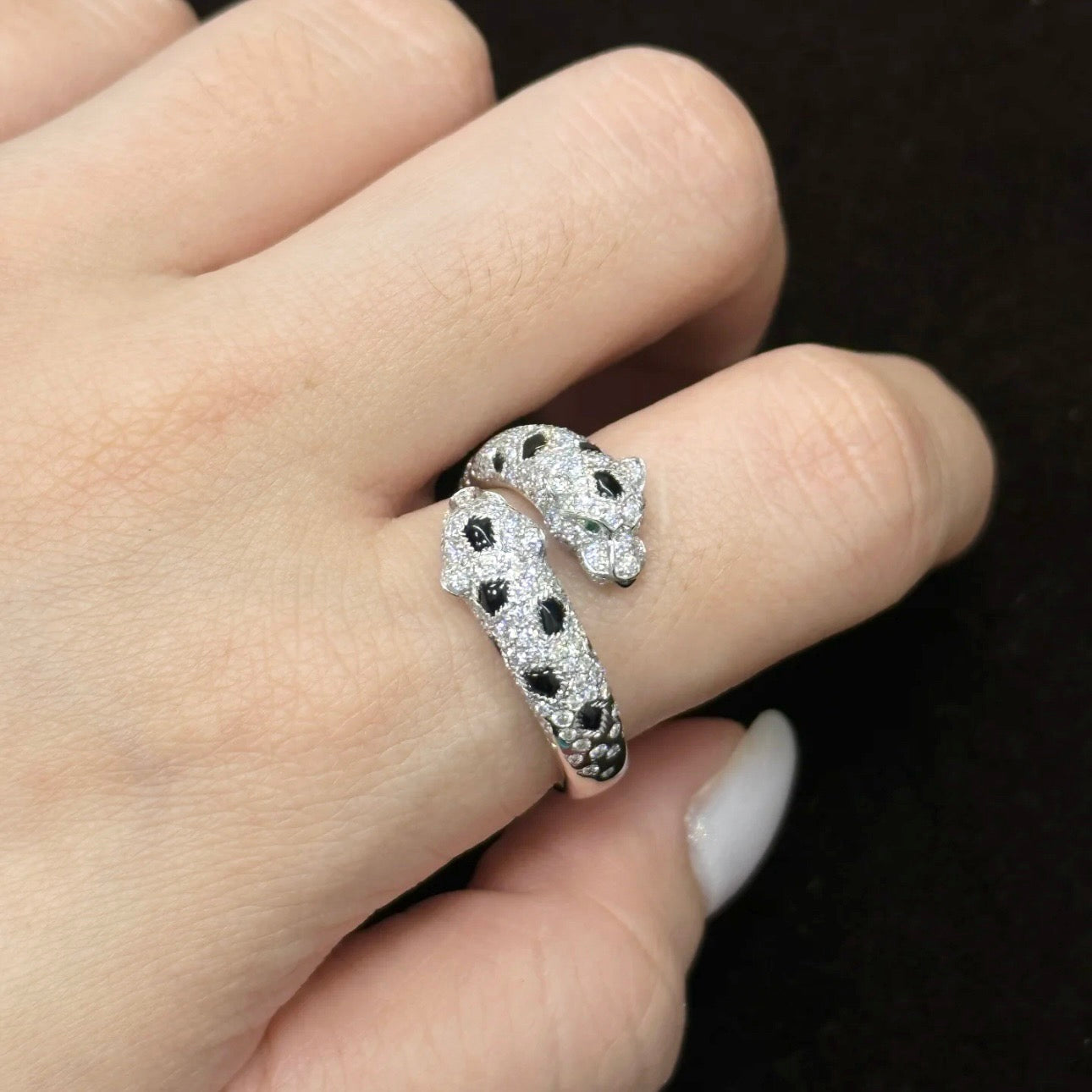 [Amore]PANTHERE 5MM ALL DIAMOND RING