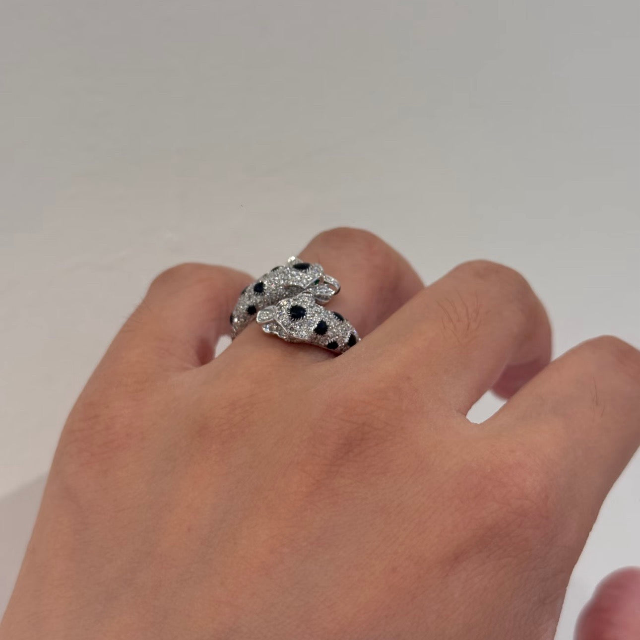 [Amore]PANTHERE 5MM ALL DIAMOND RING