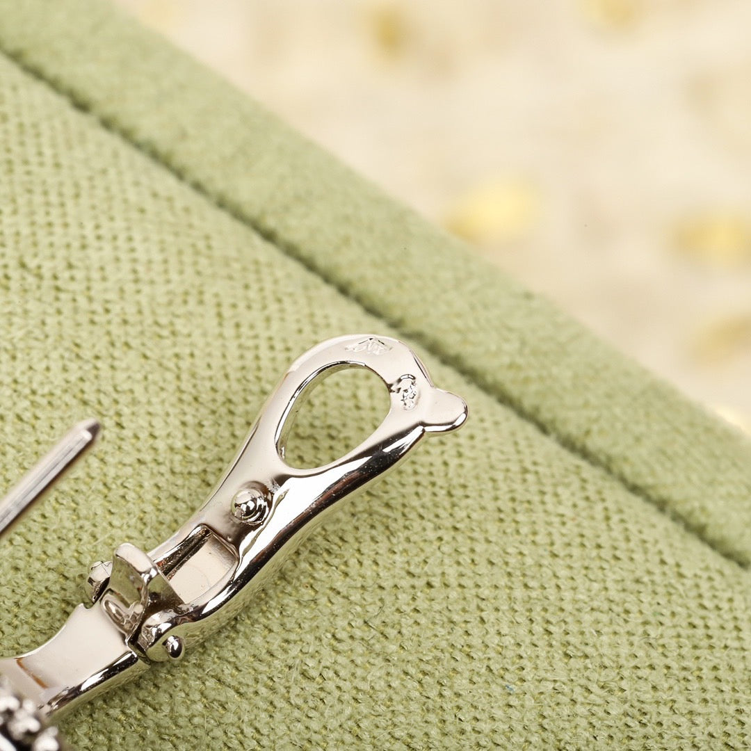 [Amore]CLOVER DIAMOND STUD EARRINGS
