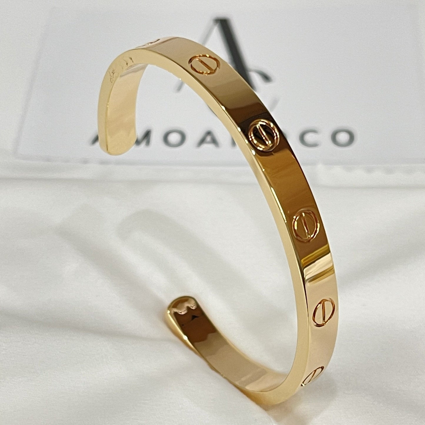 [Amore]LOVE BRACELET 6.1MM OPEN CUFF