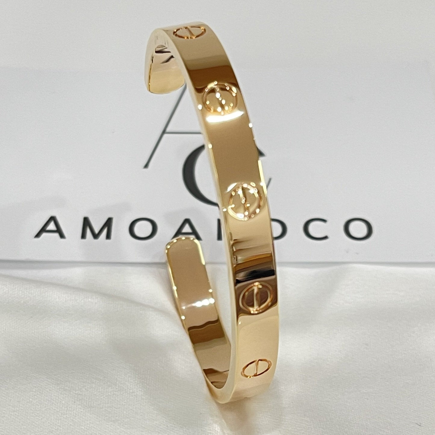 [Amore]LOVE BRACELET 6.1MM OPEN CUFF