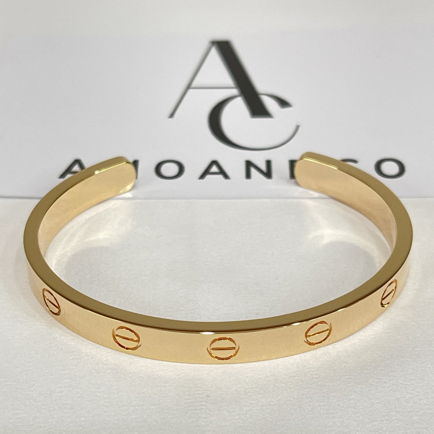 [Amore]LOVE BRACELET 6.1MM OPEN CUFF