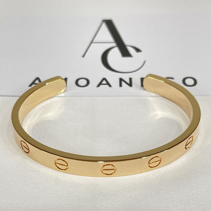 [Amore]LOVE BRACELET 6.1MM OPEN CUFF