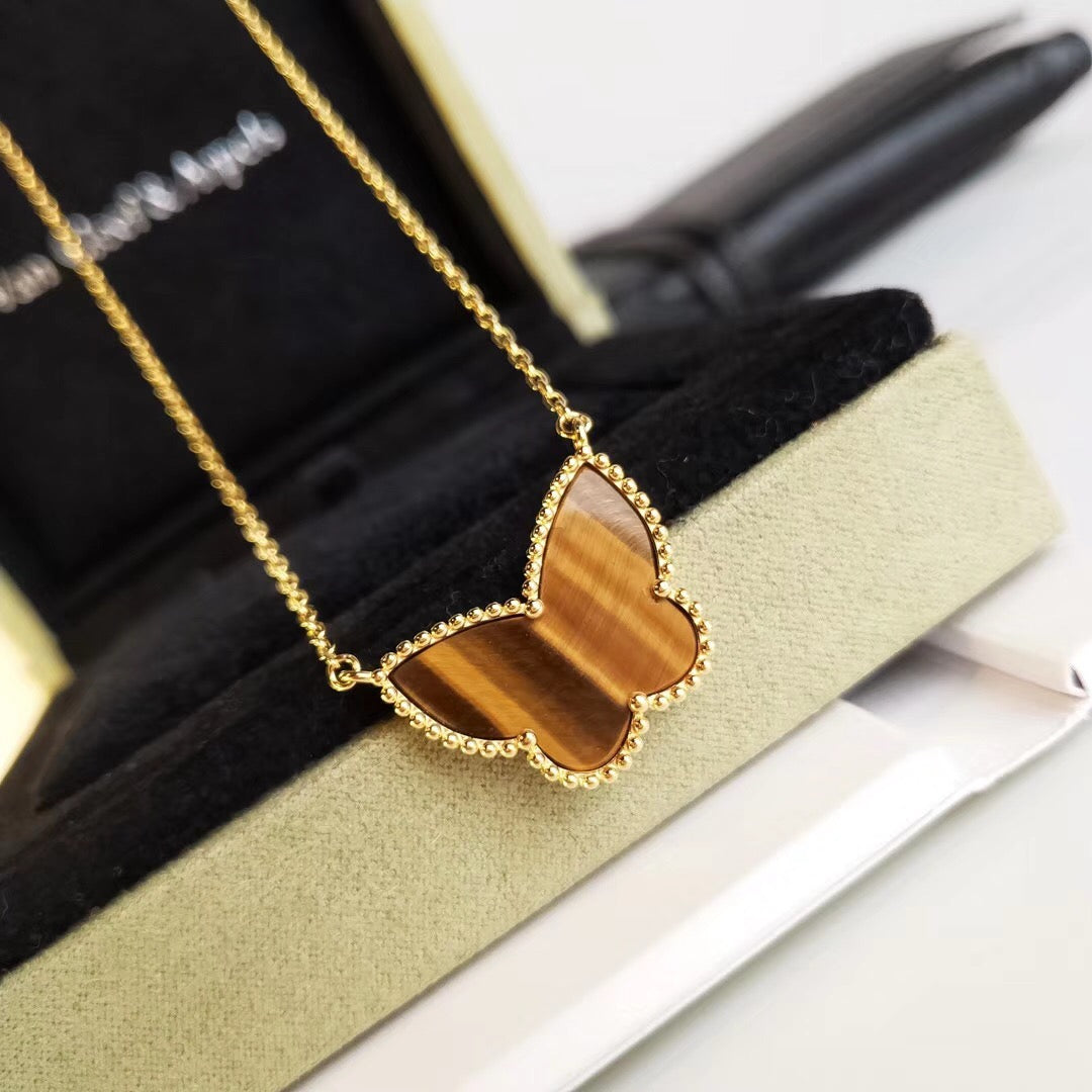 [Amore] TIGER__ EYE BUTTERFLY NECKLACE