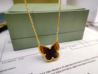 [Amore] TIGER__ EYE BUTTERFLY NECKLACE