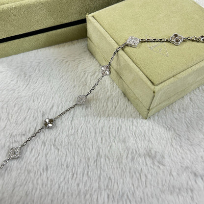 [Amore]CLOVER 6 MOTIF DIAMOND LASER BRACELET