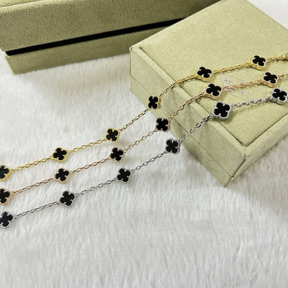 [Amore]CLOVER 6 MOTIF  ONYXS BRACELET