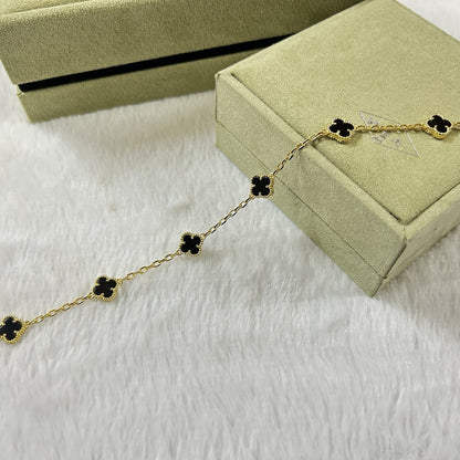 [Amore]CLOVER 6 MOTIF  ONYXS BRACELET