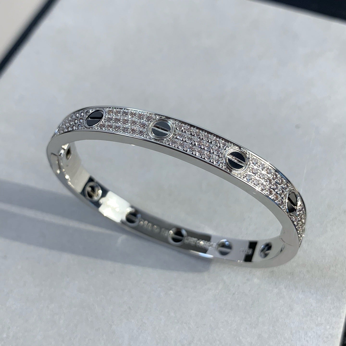 [Amore]LOVE BRACELET 6.1MM DIAMOND-PAVED CERAMIC