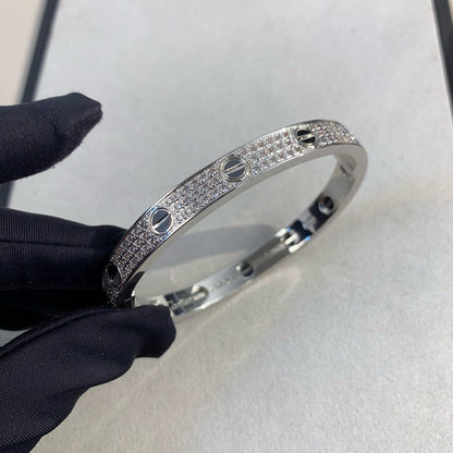 [Amore]LOVE BRACELET 6.1MM DIAMOND-PAVED CERAMIC