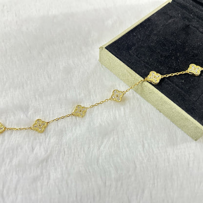 [Amore]CLOVER 6 MOTIF DIAMOND BRACELET