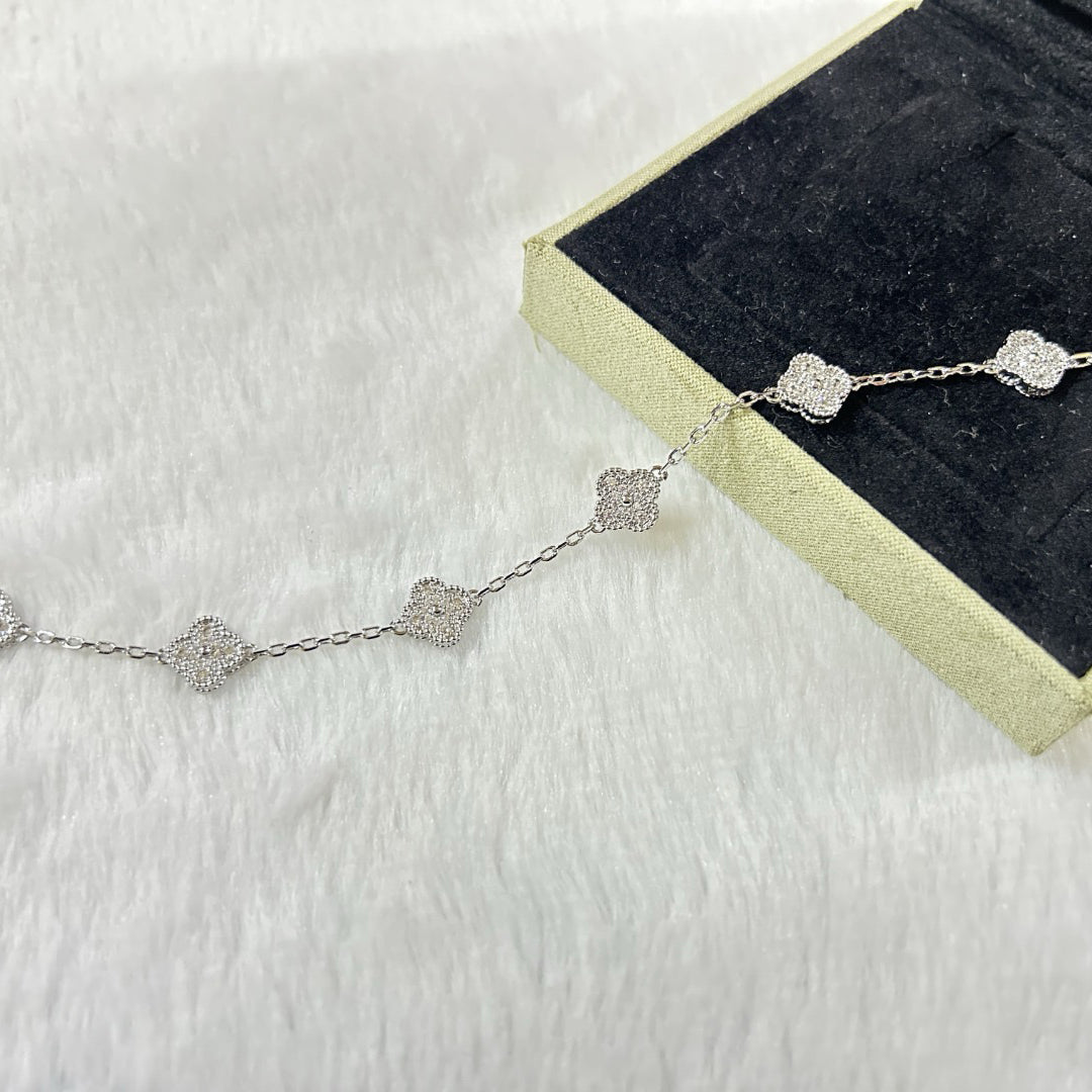 [Amore]CLOVER 6 MOTIF DIAMOND BRACELET