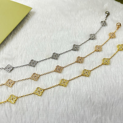 [Amore]CLOVER 6 MOTIF DIAMOND BRACELET