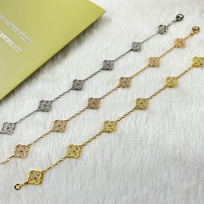 [Amore]CLOVER 6 MOTIF DIAMOND BRACELET