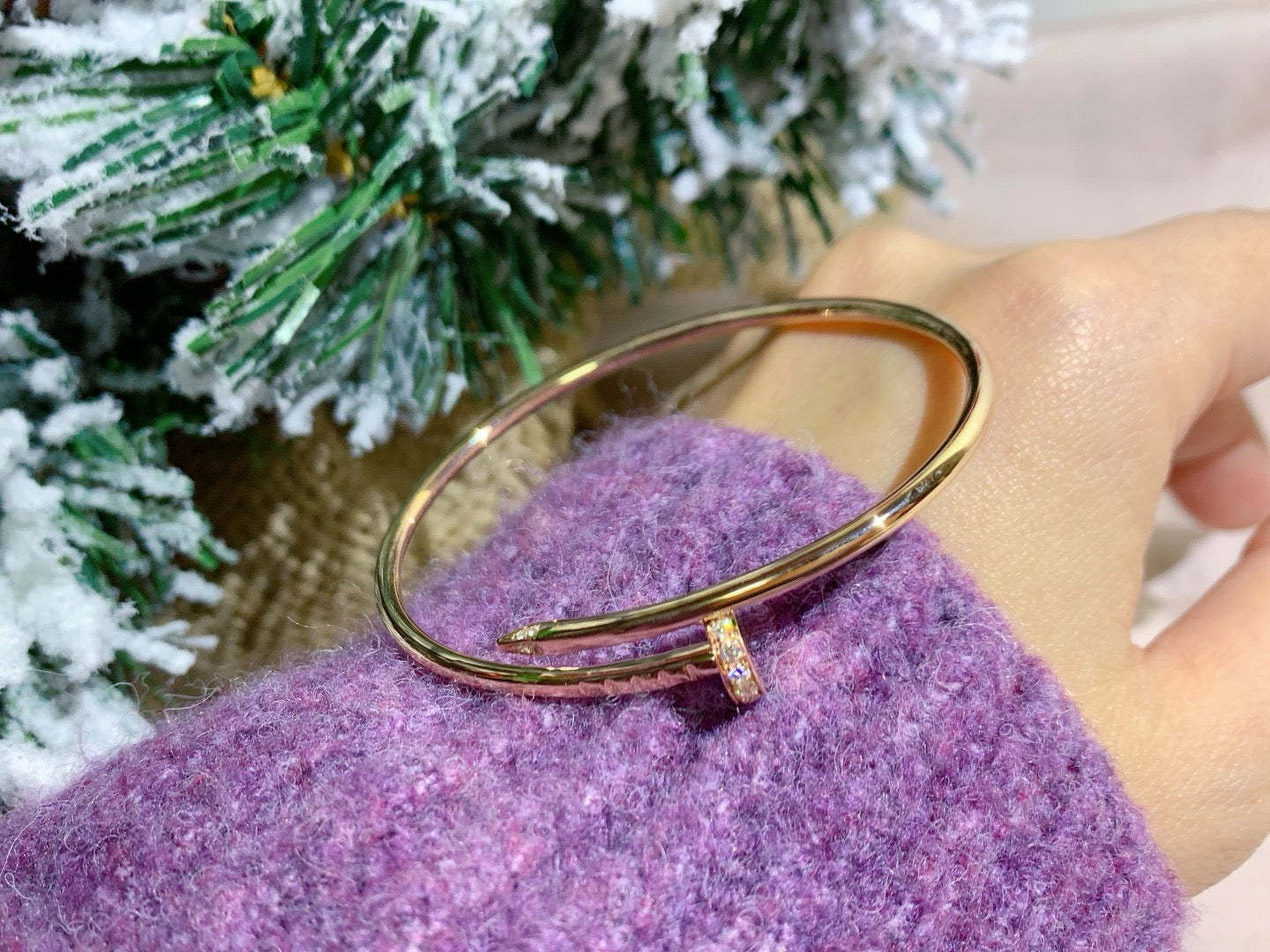 [Amore]JUSTE BRACELET 2.5MM DIAMONDS