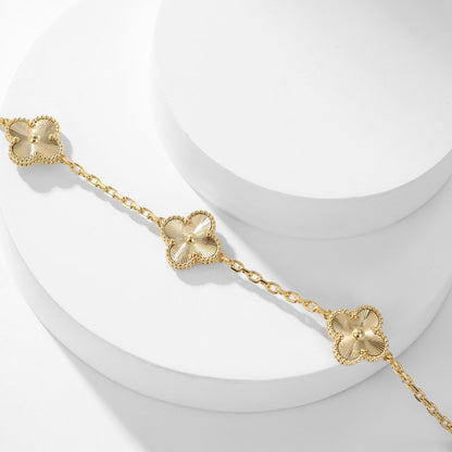 [Amore]CLOVER 10 MOTIFS LASER NECKLACE
