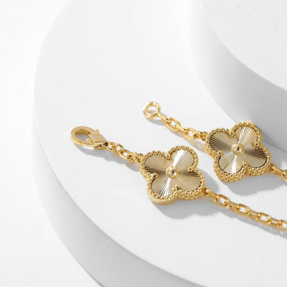 [Amore]CLOVER 10 MOTIFS LASER NECKLACE