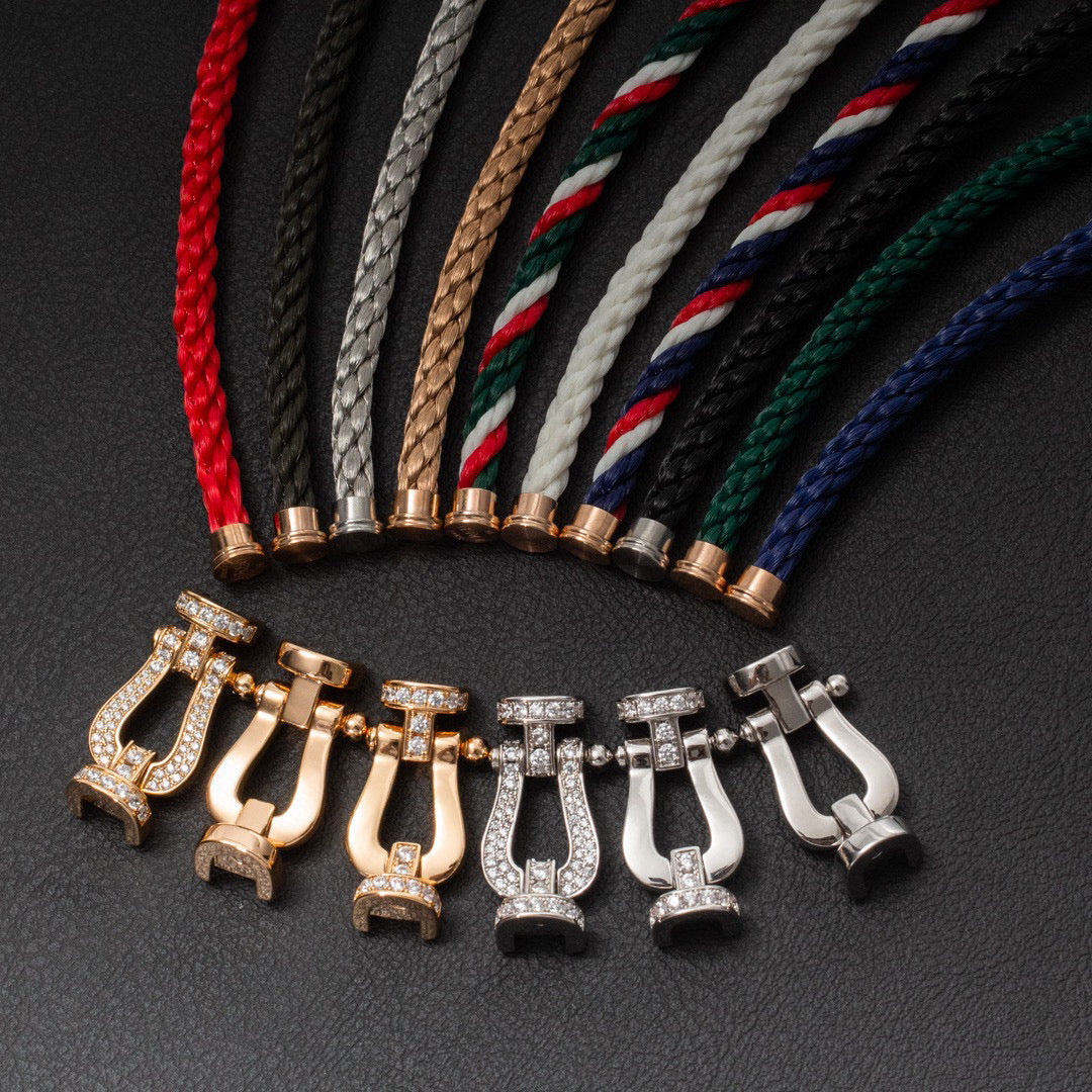 [Amore]FORCE LARGE HORSESHOE NO DIAMOND BRACELET GOLD