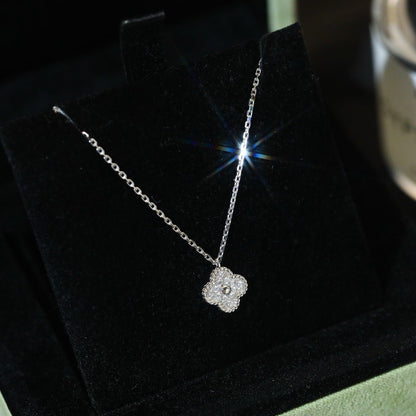 [Amore]CLOVER MINI 9.5MM PENDANT DIAMOND NECKLACE