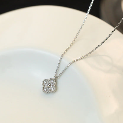 [Amore]CLOVER MINI 9.5MM PENDANT DIAMOND NECKLACE