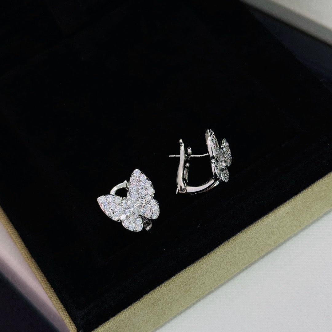 [Amore]BUTTERFLY ALL DIAMOND EARRINGS