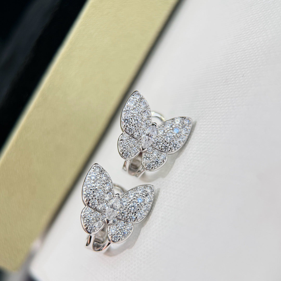 [Amore]BUTTERFLY ALL DIAMOND EARRINGS