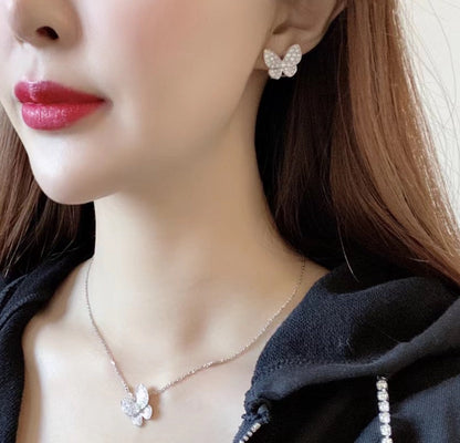 [Amore]BUTTERFLY ALL DIAMOND EARRINGS
