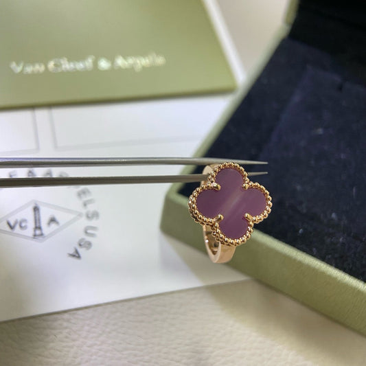 [Amore]CLOVER  PURPLE VIOLET RING