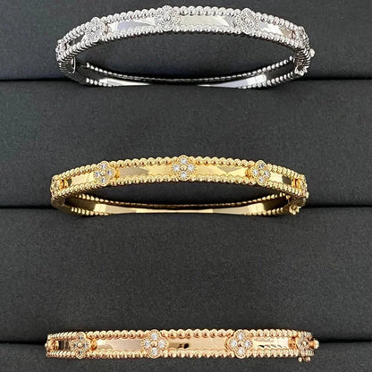 [Amore]CLOVER BRACELET 4MM DIAMONDS