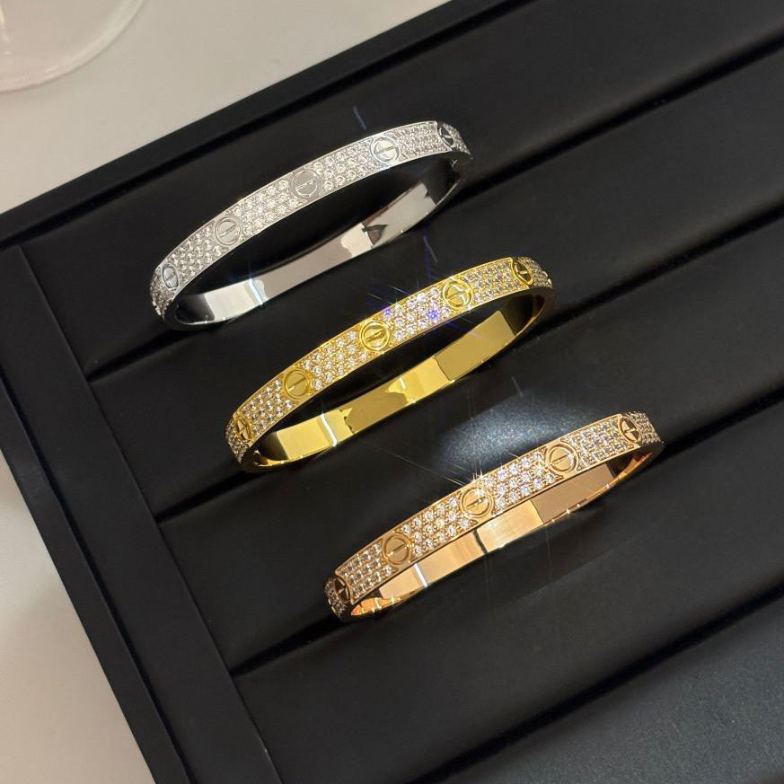 [Amore]LOVE BRACELET 6.1MM DIAMOND-PAVED