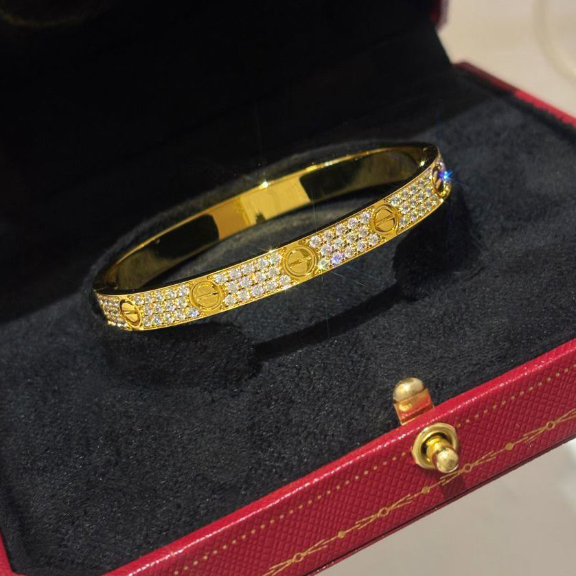 [Amore]LOVE BRACELET 6.1MM DIAMOND-PAVED