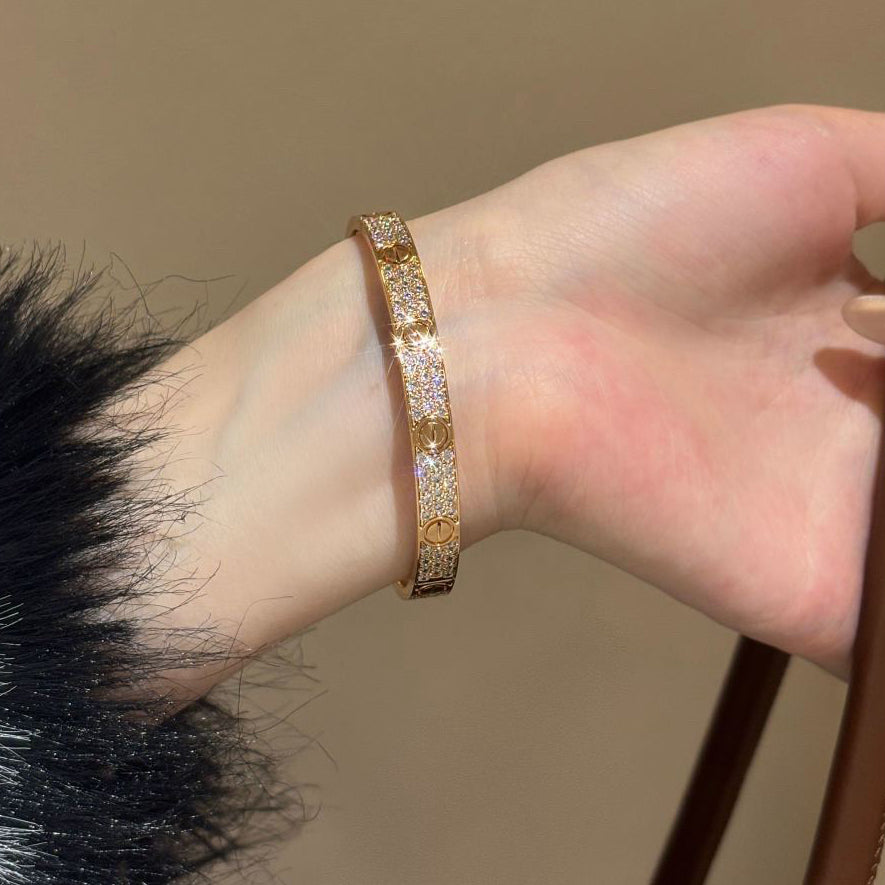 [Amore]LOVE BRACELET 6.1MM DIAMOND-PAVED