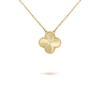 [Amore]CLOVER 15MM LASER NECKLACE