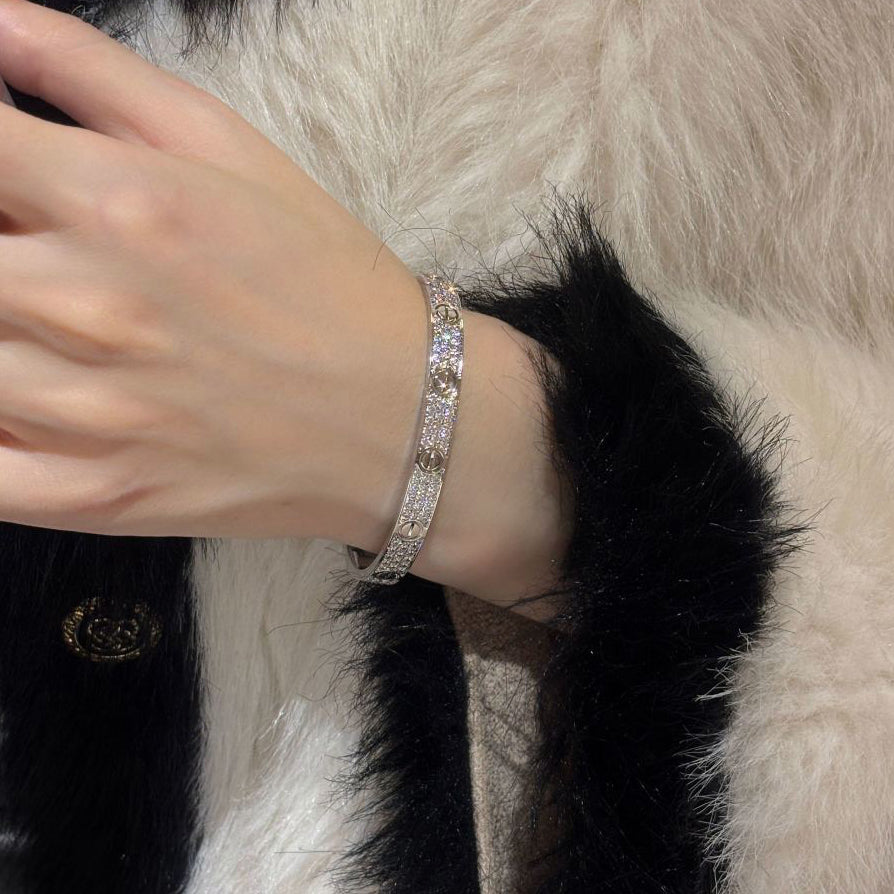 [Amore]LOVE BRACELET 6.1MM DIAMOND-PAVED