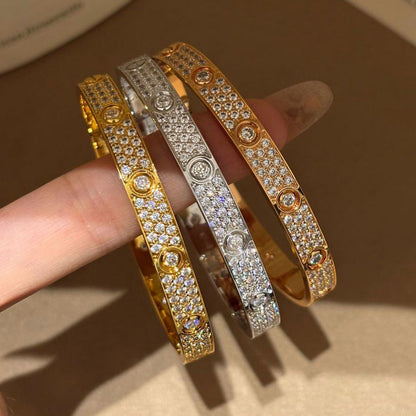 [Amore]LOVE BRACELET 6.1MM DIAMOND-PAVED 10 BIG DIAMONDS