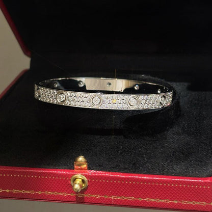 [Amore]LOVE BRACELET 6.1MM DIAMOND-PAVED 10 BIG DIAMONDS