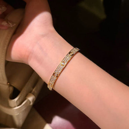 [Amore]LOVE BRACELET 6.1MM DIAMOND-PAVED 10 BIG DIAMONDS