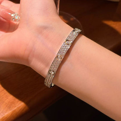 [Amore]LOVE BRACELET 6.1MM DIAMOND-PAVED 10 BIG DIAMONDS