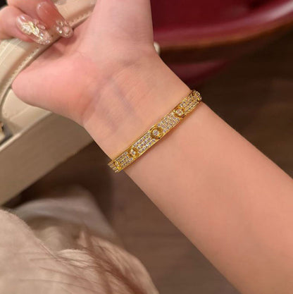 [Amore]LOVE BRACELET 6.1MM DIAMOND-PAVED 10 BIG DIAMONDS
