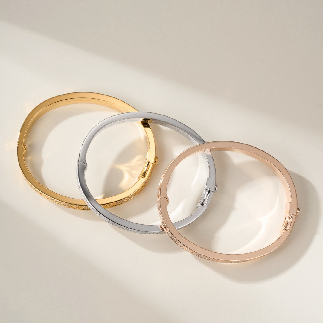 [Amore]LOVE BRACELET 6.1MM DIAMOND-PAVED