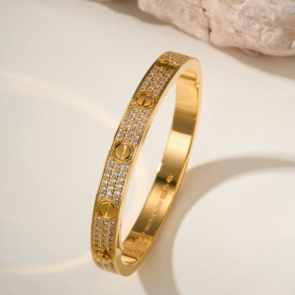[Amore]LOVE BRACELET 6.1MM DIAMOND-PAVED