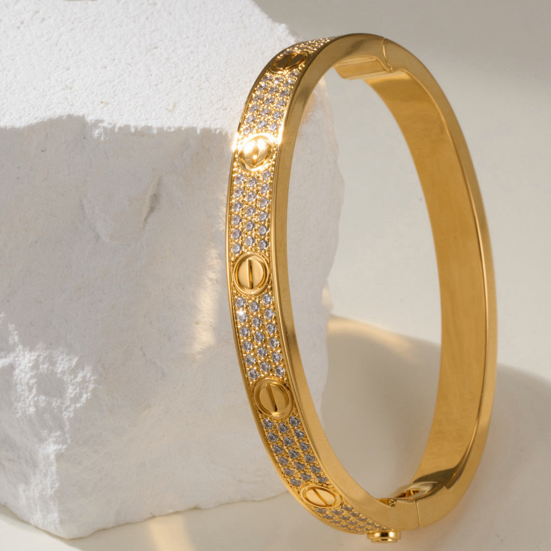 [Amore]LOVE BRACELET 6.1MM DIAMOND-PAVED