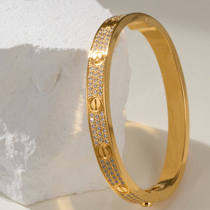 [Amore]LOVE BRACELET 6.1MM DIAMOND-PAVED