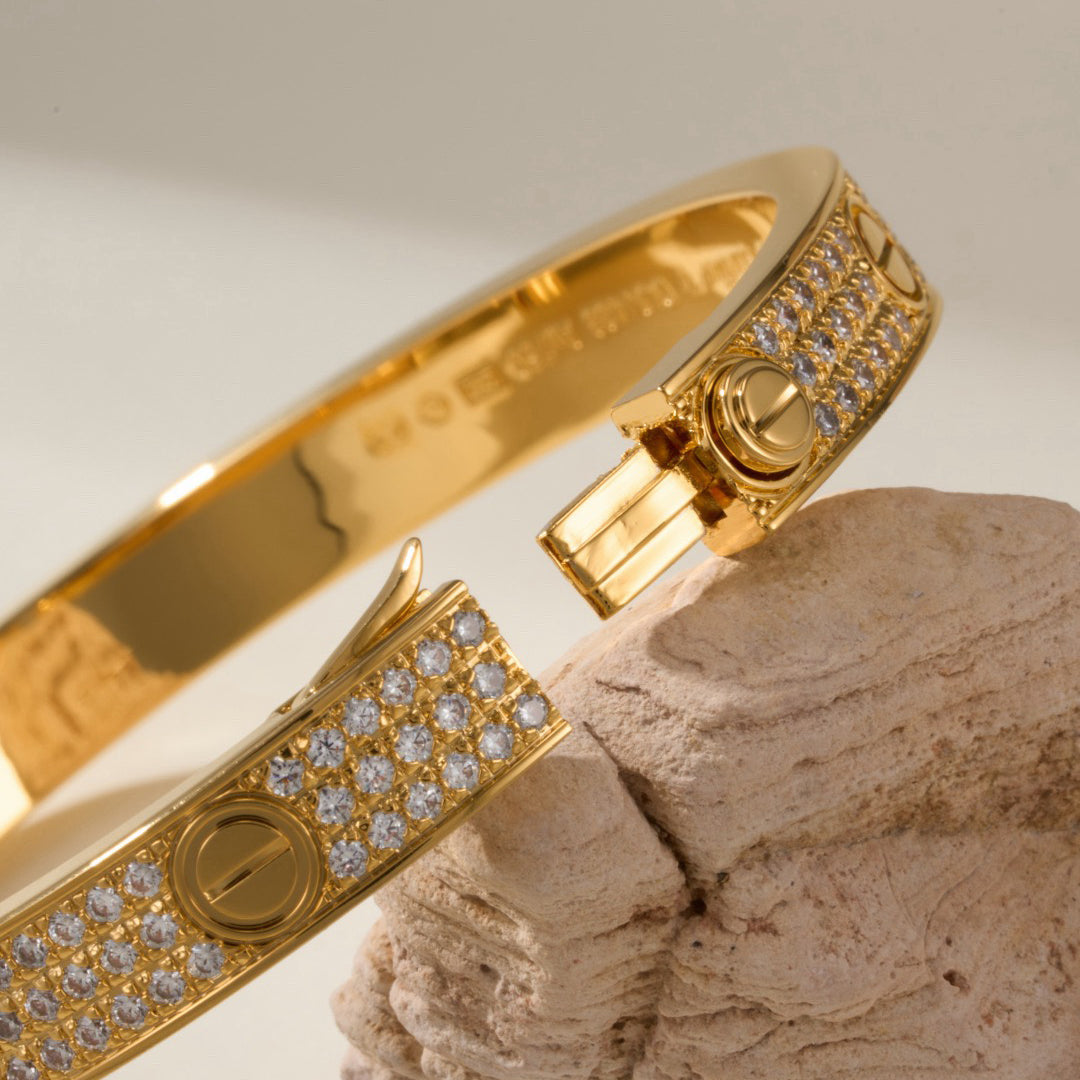 [Amore]LOVE BRACELET 6.1MM DIAMOND-PAVED