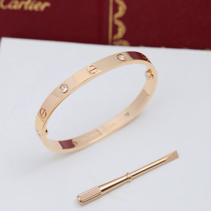[Amore]LOVE BRACELET 6.1MM 4 DIAMONDS