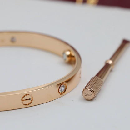[Amore]LOVE BRACELET 6.1MM 4 DIAMONDS