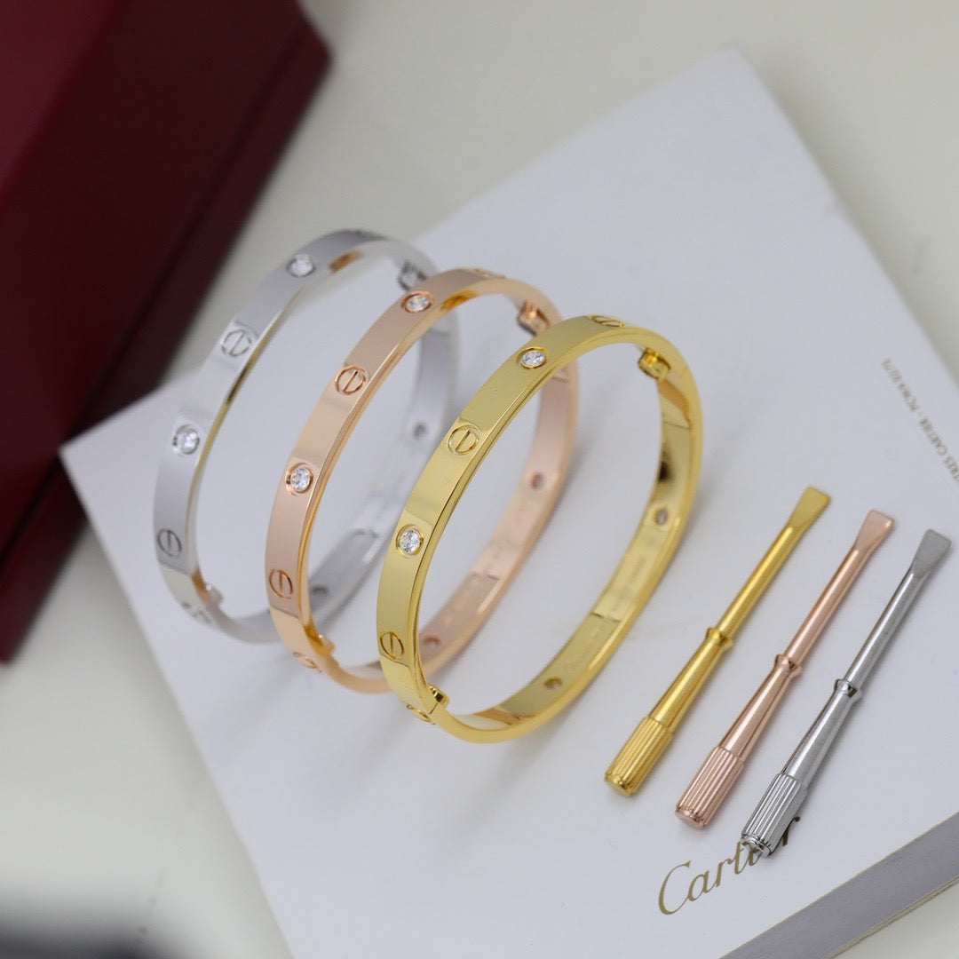 [Amore]LOVE BRACELET 6.1MM 4 DIAMONDS