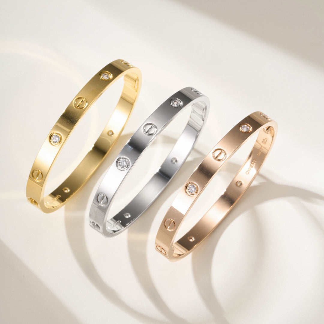 [Amore]LOVE BRACELET 6.1MM 4 DIAMONDS